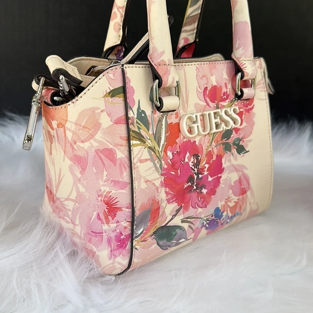 New GUESS Laredo Floral Mini Satchel